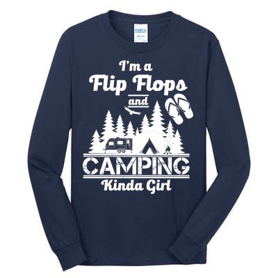 Flip Flops and Camping Kinda Girl Tall Long Sleeve T-Shirt