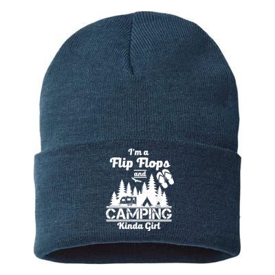 Flip Flops and Camping Kinda Girl Sustainable Knit Beanie