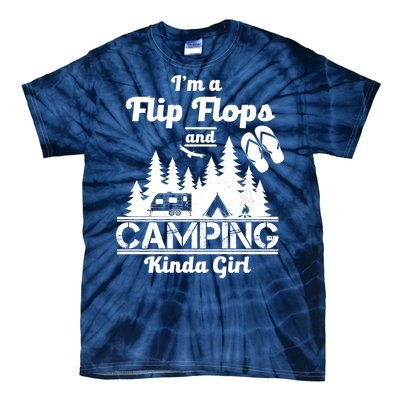 Flip Flops and Camping Kinda Girl Tie-Dye T-Shirt