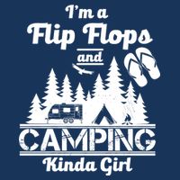 Flip Flops and Camping Kinda Girl Short Acrylic Beanie