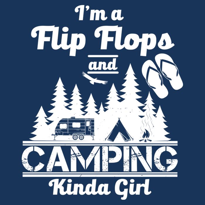 Flip Flops and Camping Kinda Girl Short Acrylic Beanie