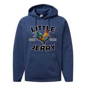 Funny Little Jerry Cockfight Champion 1 Performance Fleece Hoodie