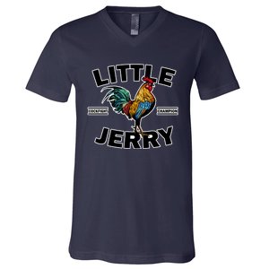 Funny Little Jerry Cockfight Champion 1 V-Neck T-Shirt