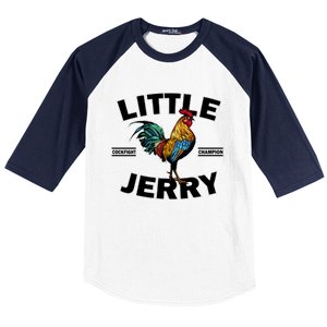 Funny Little Jerry Cockfight Champion 1 Baseball Sleeve Shirt