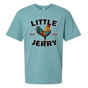 Funny Little Jerry Cockfight Champion 1 Sueded Cloud Jersey T-Shirt