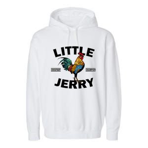 Funny Little Jerry Cockfight Champion 1 Garment-Dyed Fleece Hoodie