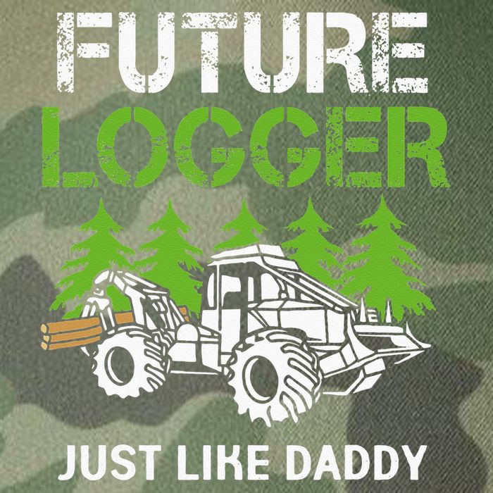 Future Logger Just Like Daddy Logger Legacy Tie Dye Trucker Hat