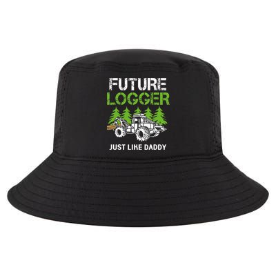 Future Logger Just Like Daddy Logger Cool Comfort Performance Bucket Hat
