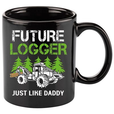 Future Logger Just Like Daddy Logger 11oz C Handle Ceramic Mug