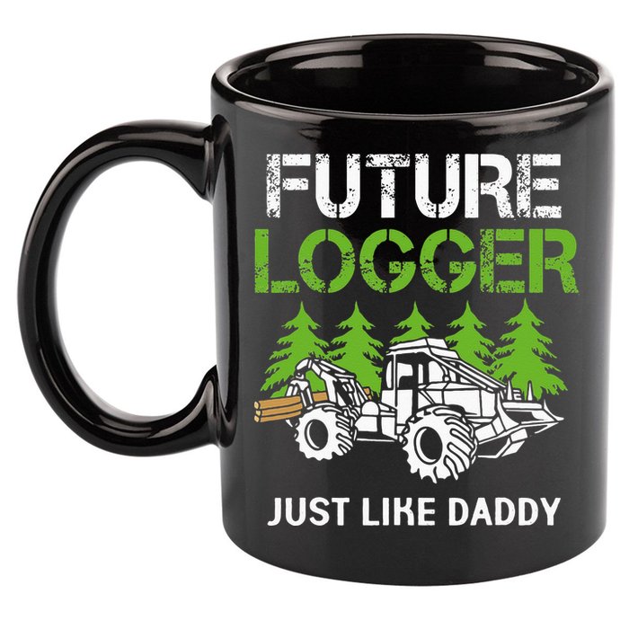 Future Logger Just Like Daddy Logger 11oz C Handle Ceramic Mug