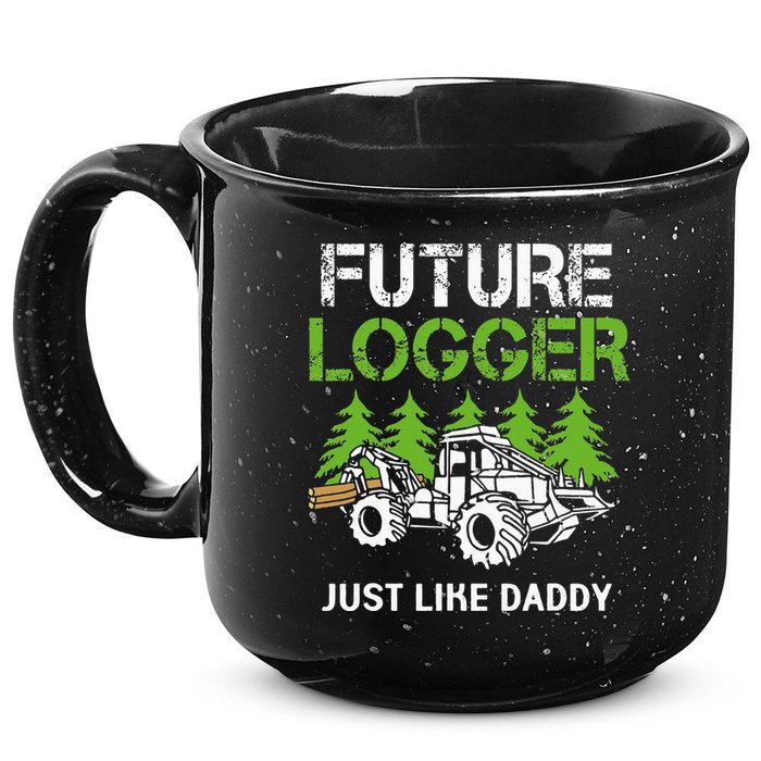 Future Logger Just Like Daddy Logger 15oz Campfire Ceramic Mug