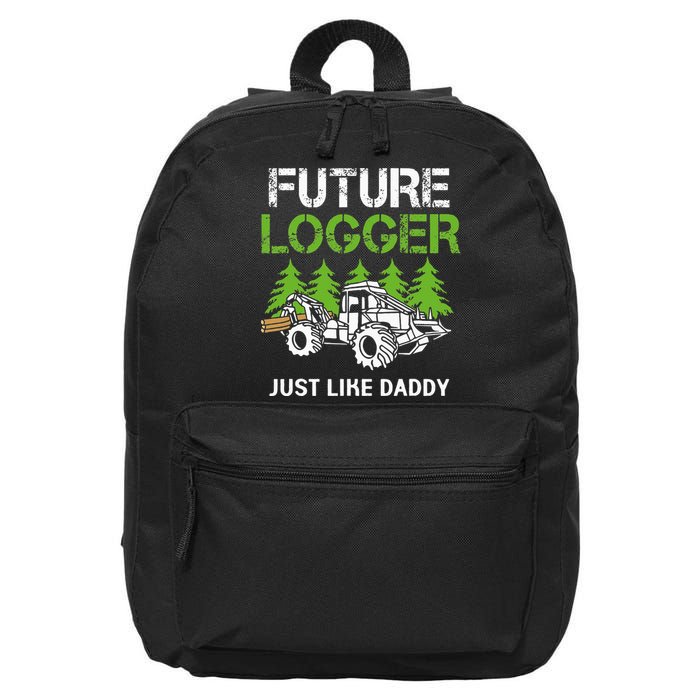 Future Logger Just Like Daddy Logger 16 in Basic Backpack
