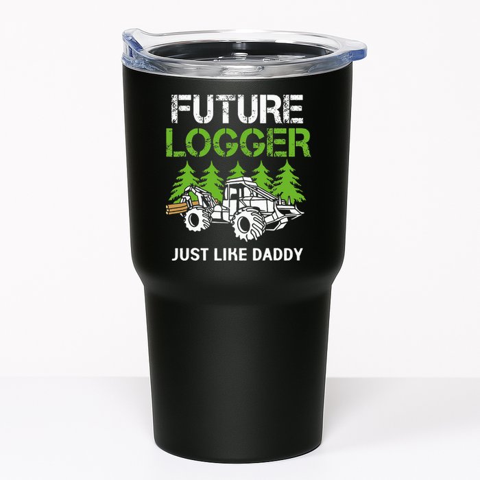 Future Logger Just Like Daddy Logger Tumbler