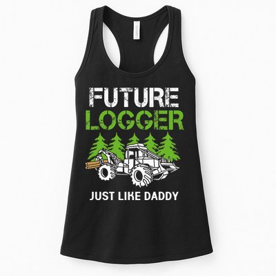 Future Logger Just Like Daddy Logger Womens Tank Top