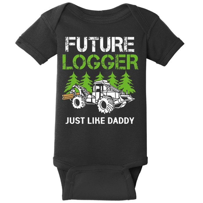 Future Logger Just Like Daddy Logger Baby Bodysuit