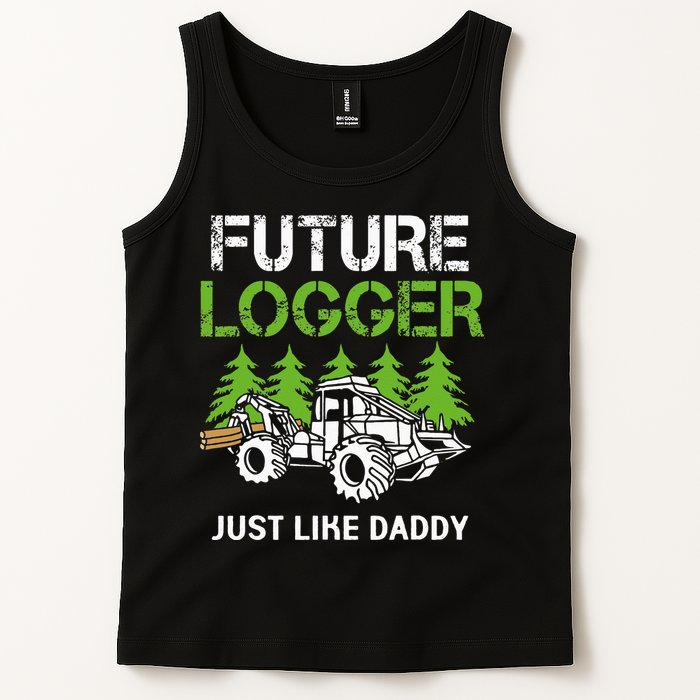 Future Logger Just Like Daddy Logger Tank Top
