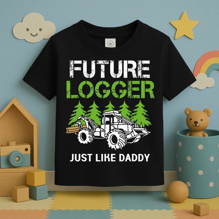 Future Logger Just Like Daddy Logger Toddler T-Shirt