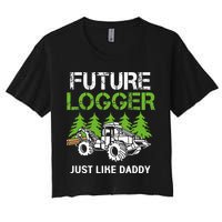 Future Logger Just Like Daddy Logger Crop Top
