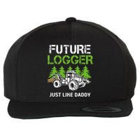 Future Logger Just Like Daddy Logger Wool Snapback Cap