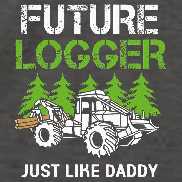 Future Logger Just Like Daddy Logger Vector Backpack