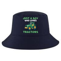 Farm Lifestyle Just A Boy Who Loves Tractors Cool Comfort Performance Bucket Hat