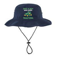 Farm Lifestyle Just A Boy Who Loves Tractors Legacy Cool Fit Booney Bucket Hat