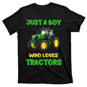 Farm Lifestyle Just A Who Loves Tractors T-Shirt