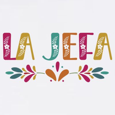 Floral La Jefa Mexican Mom T-Shirt