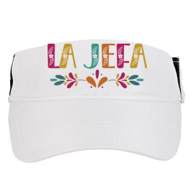 Floral La Jefa Mexican Mom Adult Drive Performance Visor