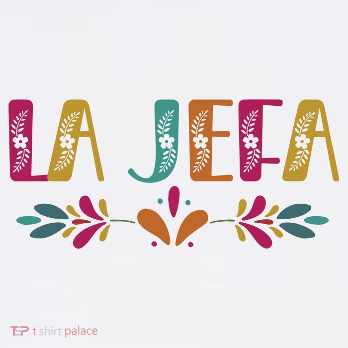 Floral La Jefa Mexican Mom Tank Top