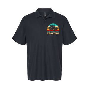 Farm Lifestyle Just A Boy Who Loves Tractors Softstyle Adult Sport Polo