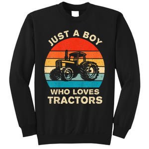 Farm Lifestyle Just A Boy Who Loves Tractors Sweatshirt