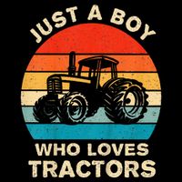 Farm Lifestyle Just A Boy Who Loves Tractors City Backpack