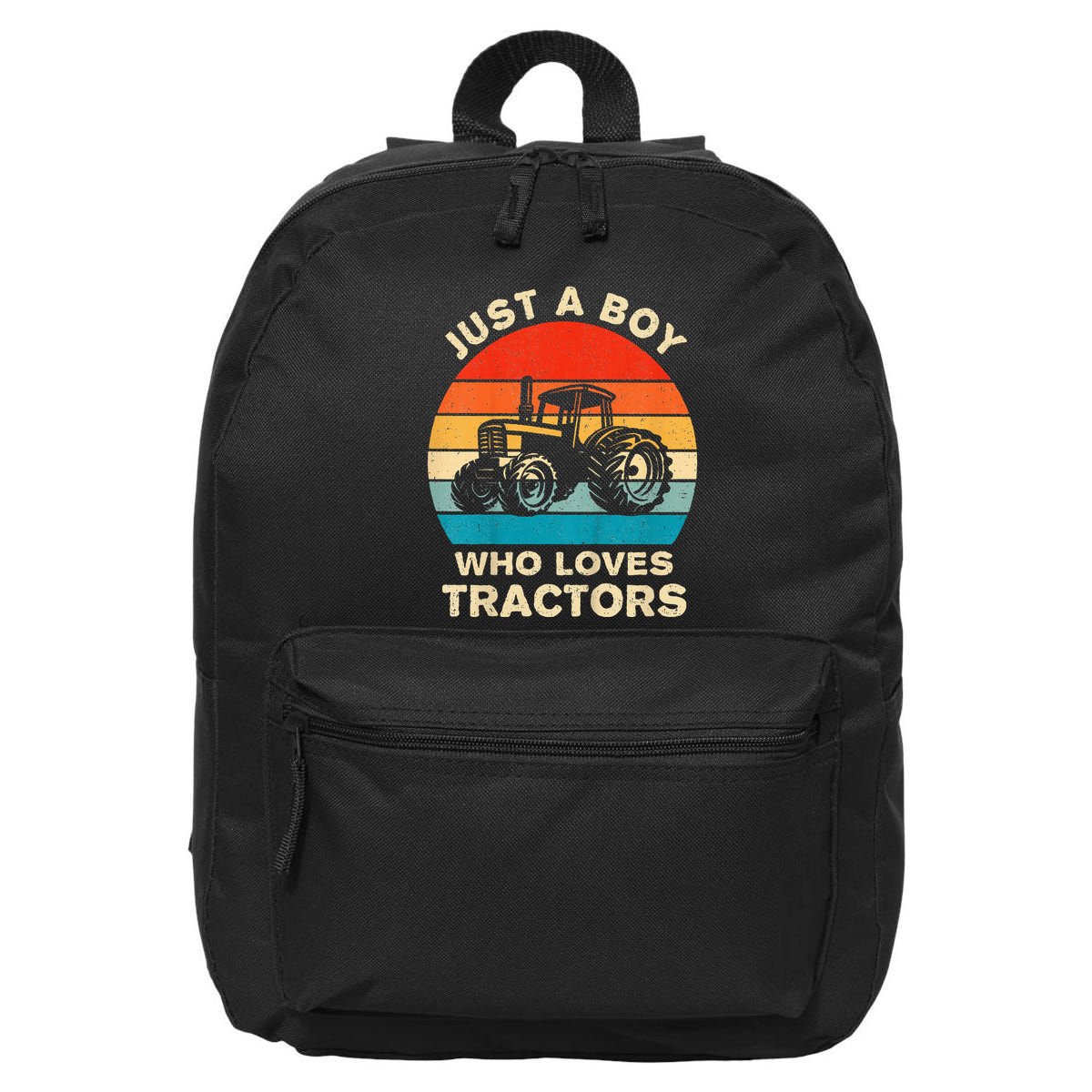 Farm Lifestyle Just A Boy Who Loves Tractors 16 in Basic Backpack