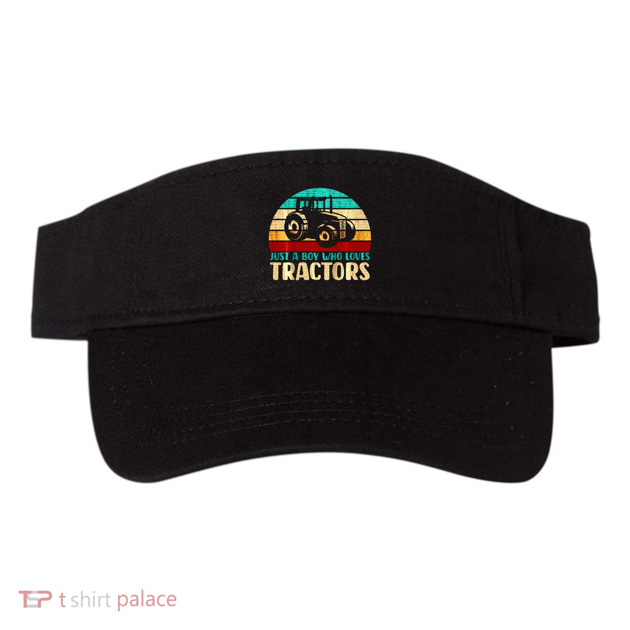 Farm Lifestyle Just A Boy Who Loves Tractors Visor