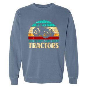 Farm Lifestyle Just A Boy Who Loves Tractors Garment-Dyed Sweatshirt