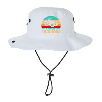 Farm Lifestyle Just A Boy Who Loves Tractors Legacy Cool Fit Booney Bucket Hat