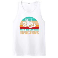 Farm Lifestyle Just A Boy Who Loves Tractors PosiCharge Competitor Tank