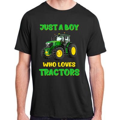 Farm Lifestyle Just A Boy Who Loves Tractors Boy Teens Adult ChromaSoft Performance T-Shirt