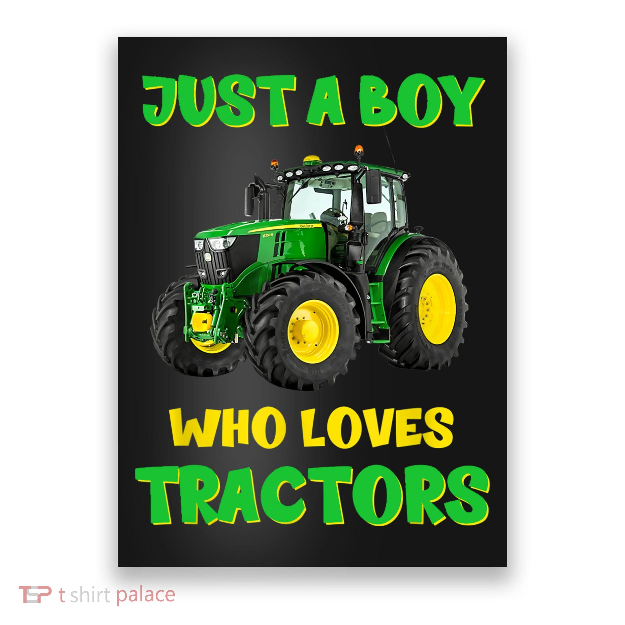 Farm Lifestyle Just A Boy Who Loves Tractors Boy Teens Poster