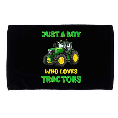 Farm Lifestyle Just A Boy Who Loves Tractors Boy Teens Microfiber Hand Towel