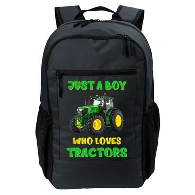 Farm Lifestyle Just A Boy Who Loves Tractors Boy Teens Daily Commute Backpack