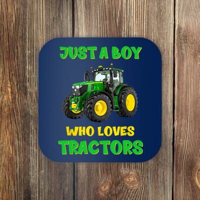 Farm Lifestyle Just A Boy Who Loves Tractors Boy Teens Coaster