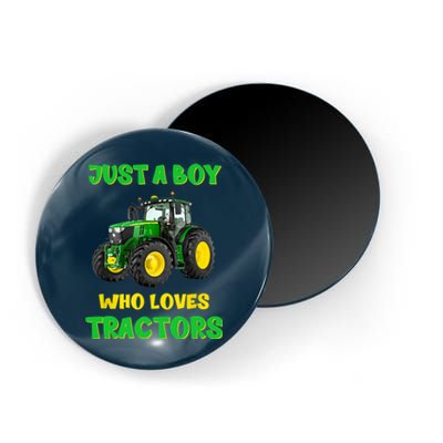 Farm Lifestyle Just A Boy Who Loves Tractors Boy Teens Magnet