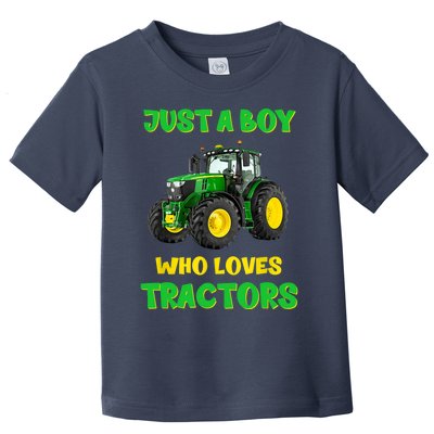 Farm Lifestyle Just A Boy Who Loves Tractors Boy Teens Toddler T-Shirt