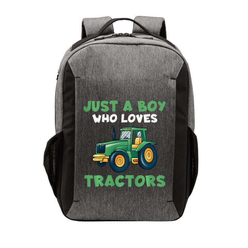 Farm Lifestyle Just A Boyss Who Loves Tractors Vector Backpack