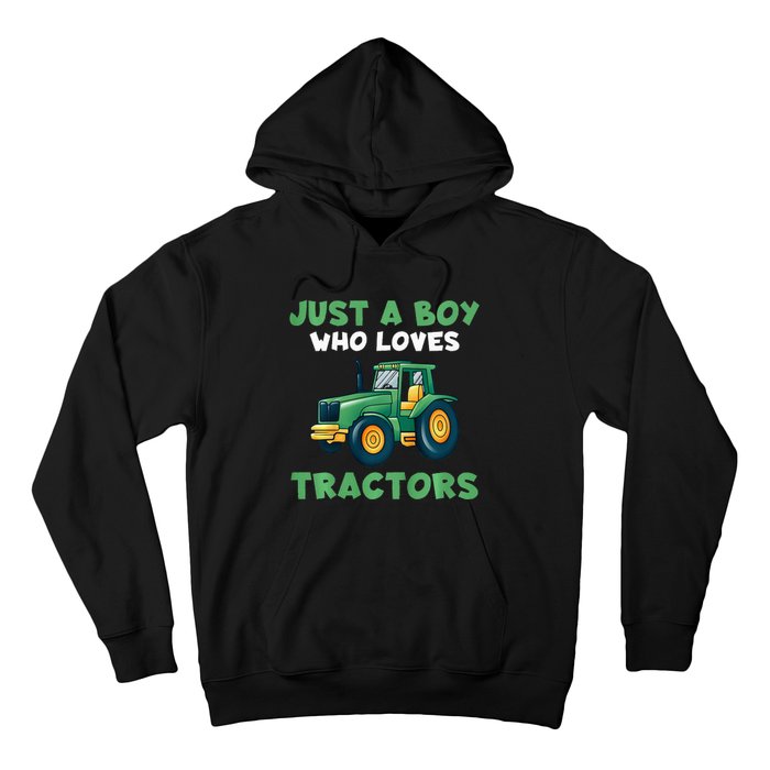 Farm Lifestyle Just A Boy Who Loves Tractors Hoodie