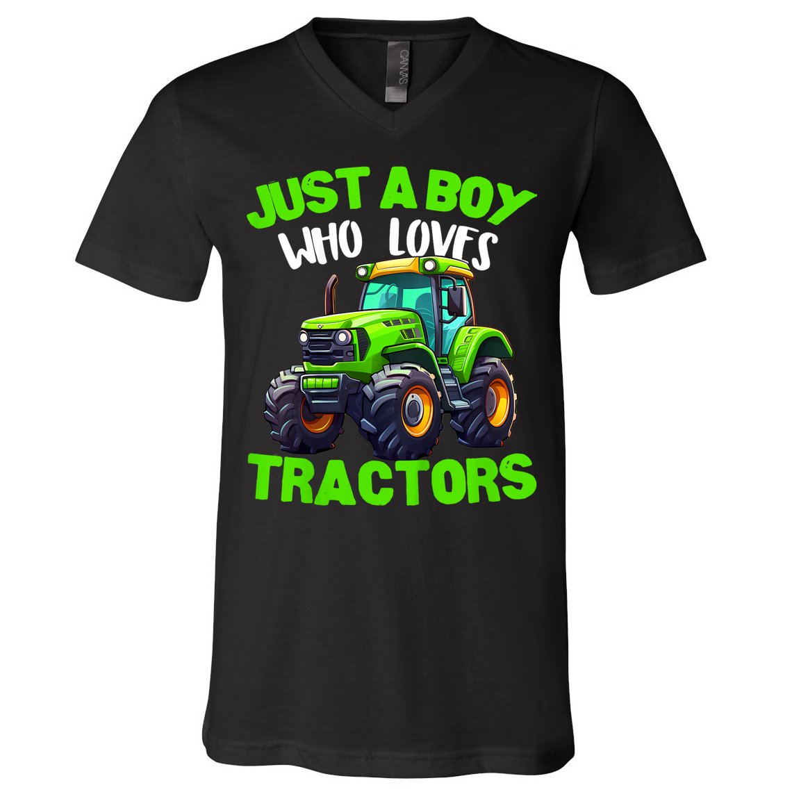 Farm Lifestyle Kids Tractor Lover Cute | & Girls V-Neck T-Shirt