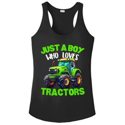 Farm Lifestyle Kids Tractor Lover Cute | & Girls Ladies PosiCharge Competitor Racerback Tank