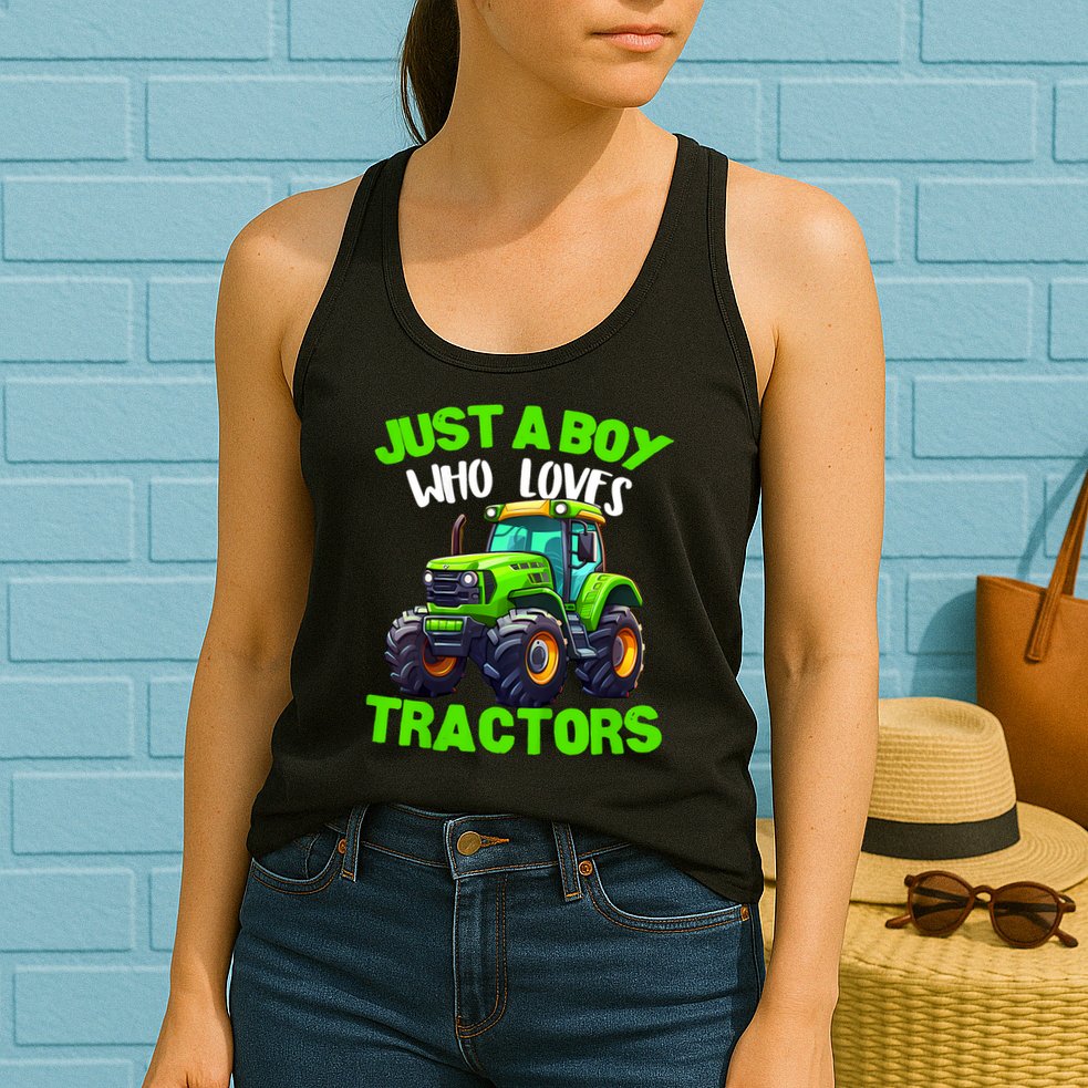 Farm Lifestyle Kids Tractor Lover Cute | & Girls Womens Tank Top